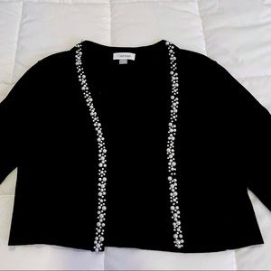 Calvin Klein Black Cardigan Cover Up